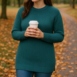 Old Navy Women’s Tunic Length Crewneck Sweater